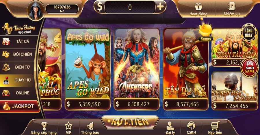 Slot Nổ Hũ - Danh Mục Cực Hot Tại Cổng Game TDTC 7 8US.VN Tại cổng game sở hữu rất nhiều bộ môn Slot khác nhau